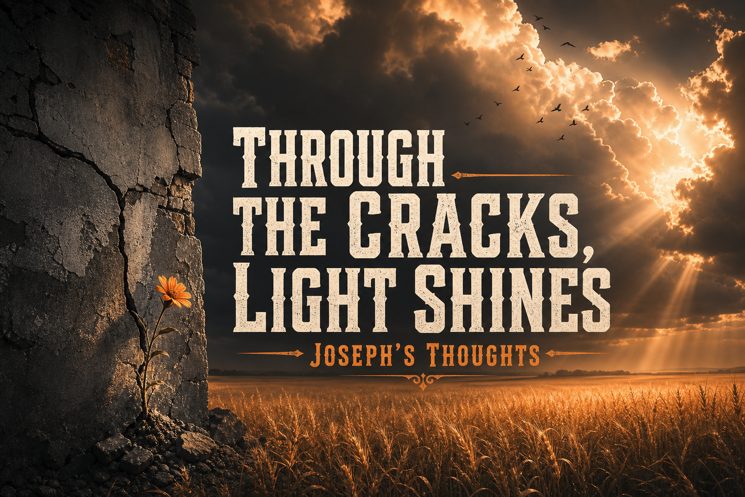 Cover artwork for the song Through the Cracks, Light Shines