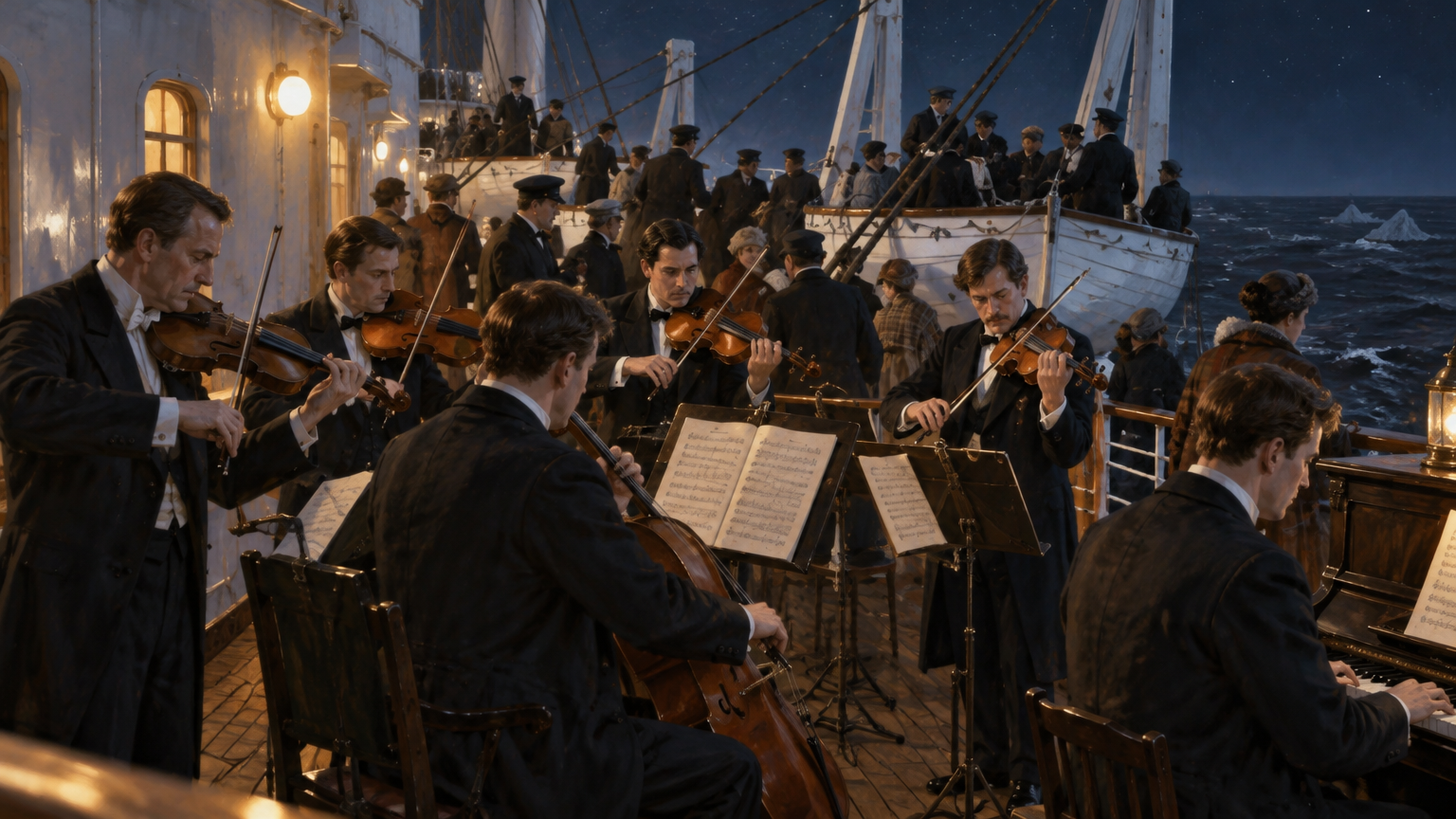 The Titanic Meets an Iceberg: Eight Musicians Who Kept Playing